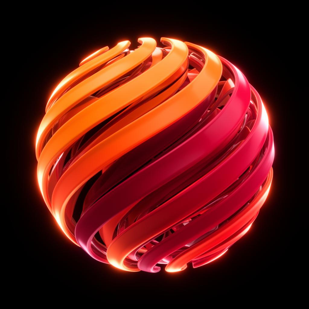 Glowing abstract sphere representing brand energy